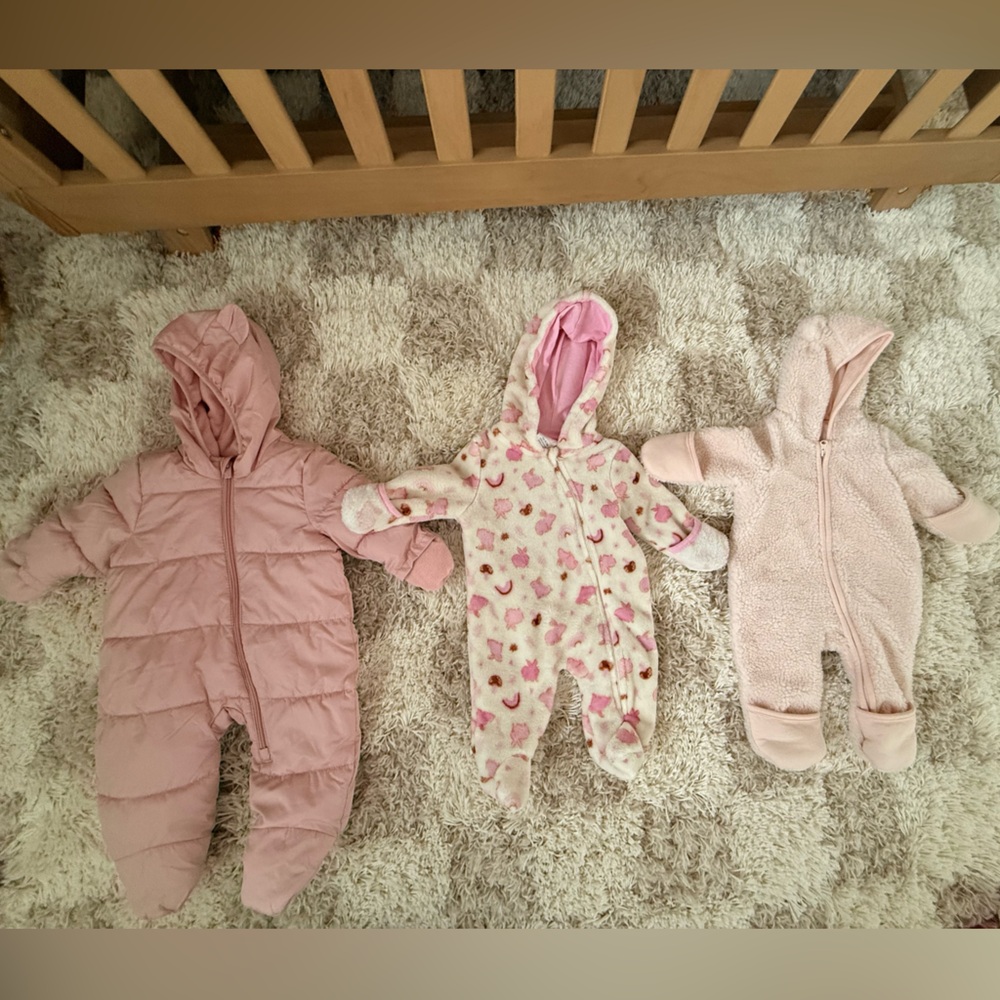Baby Girl Bunting Suits - 0-3 months